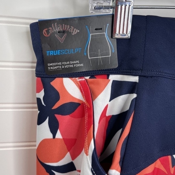 NWT Callaway Womens Skort Skirt Truesculpt Opti Dri Floral Pattern UPF 50 - Picture 3 of 6